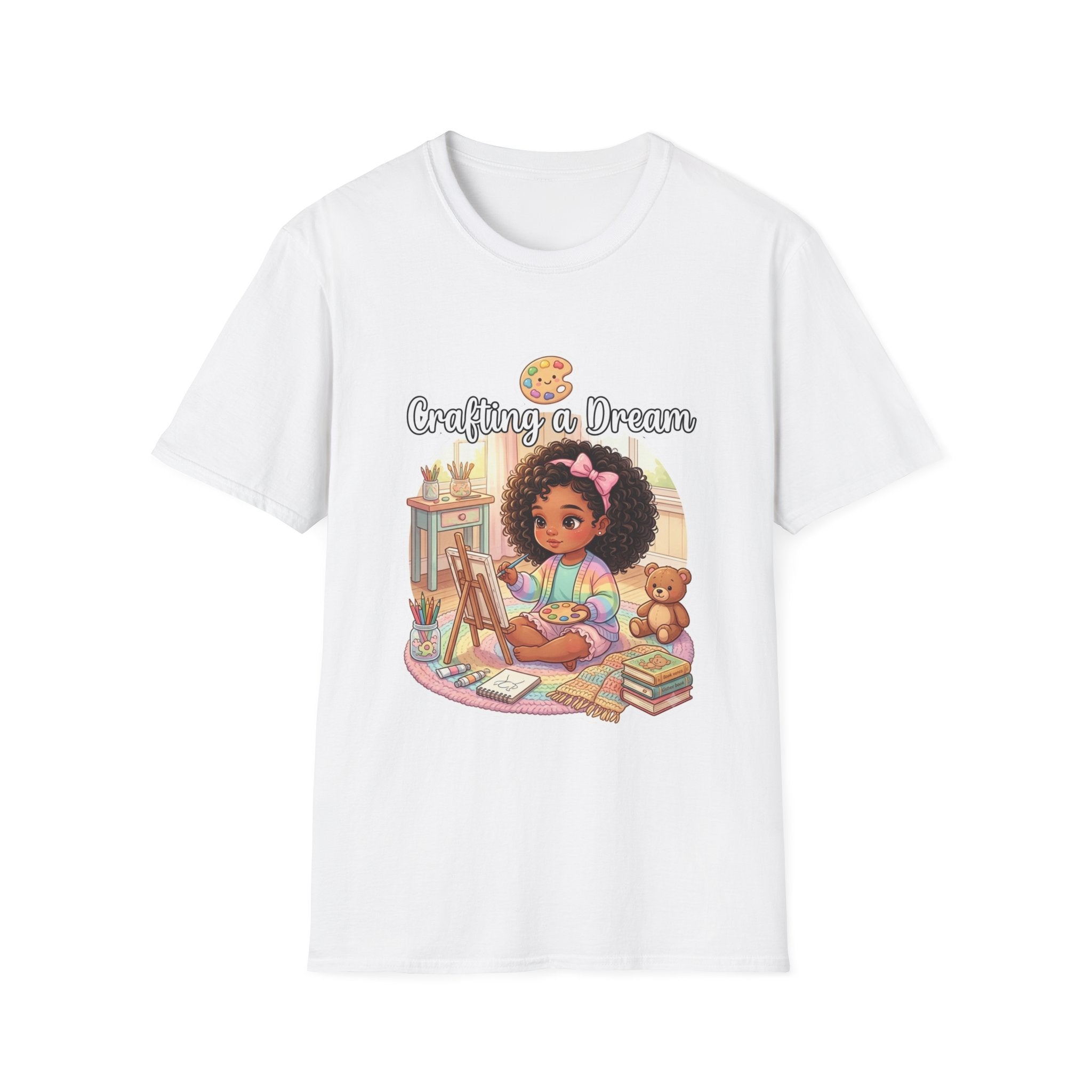 Crafting a Dream T-Shirt — Cute Black Girl Artist Design