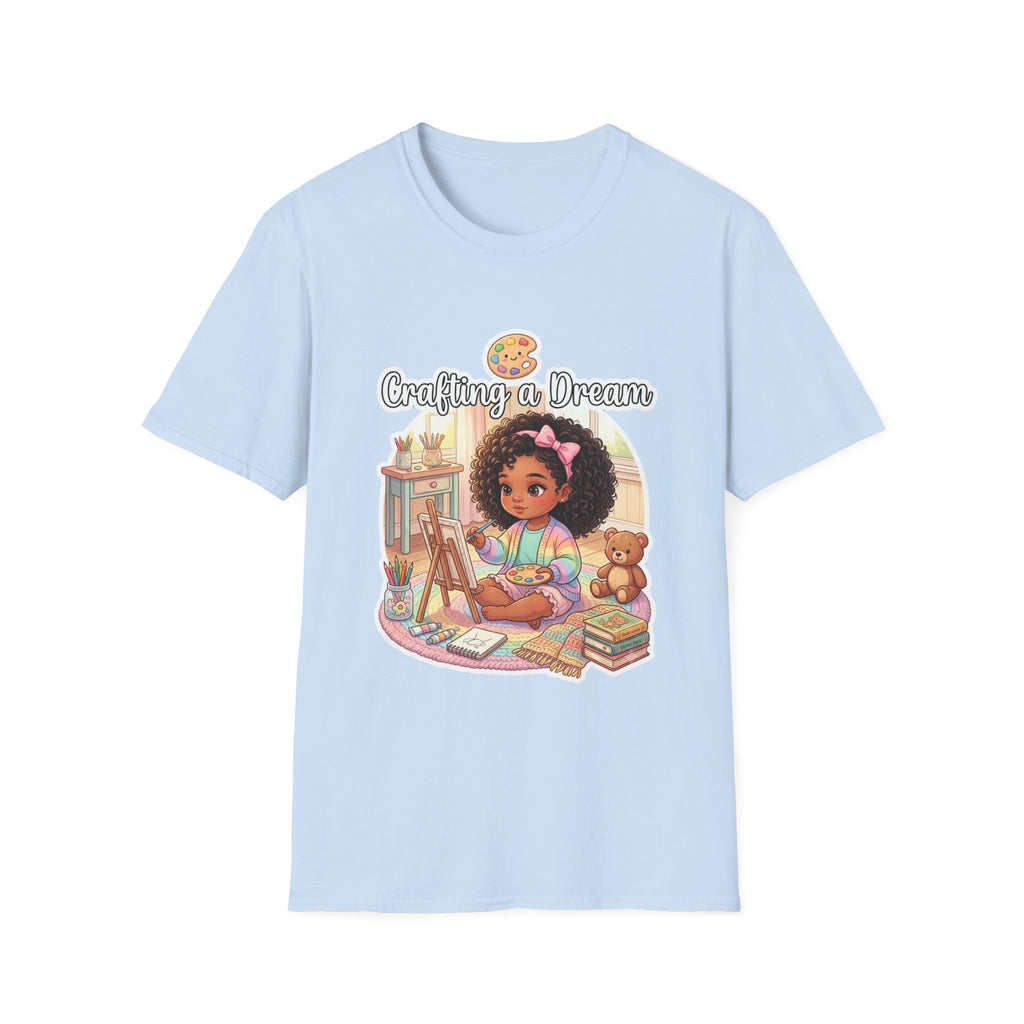 Crafting a Dream T-Shirt — Cute Black Girl Artist Design