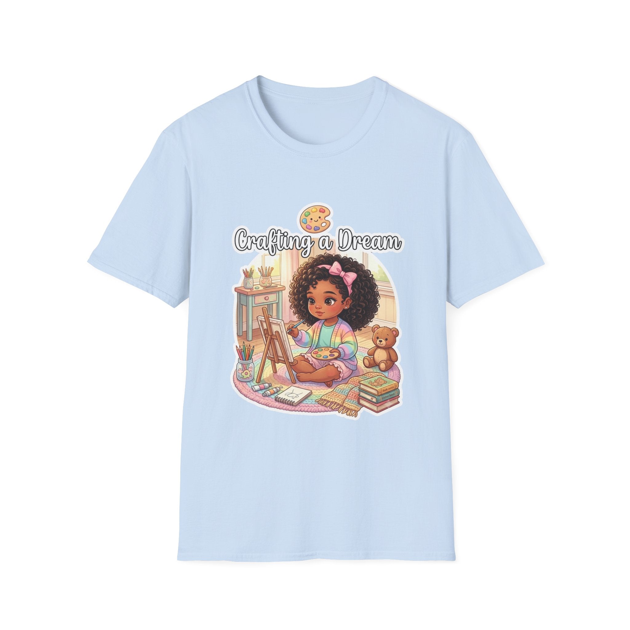 Crafting a Dream T-Shirt — Cute Black Girl Artist Design