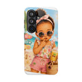 Cute Beach Baby Tough Phone Case — Summer Vacation Little Girl Design