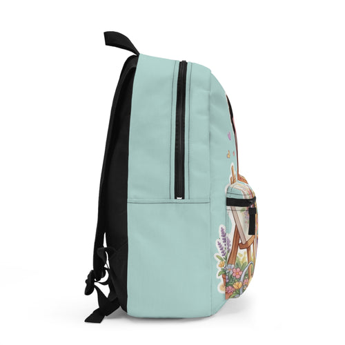 Artist Girl Kids Backpack – Cute Classroom School Bag